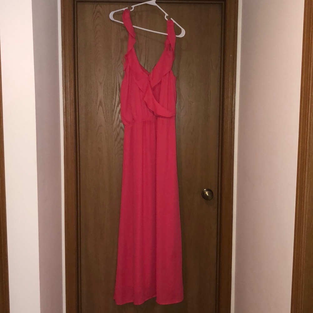 Bananas Republic Cold Shoulder Maxi Dress